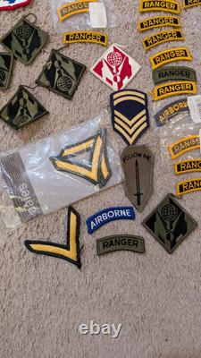 Vintage Us Military Patch Lot 205 Army Ranger Special Forces Nice Old New Varied