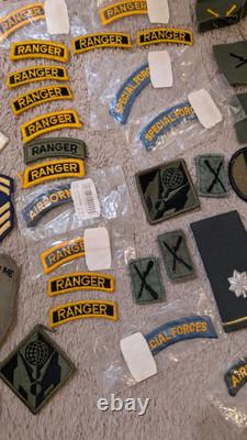 Vintage Us Military Patch Lot 205 Army Ranger Special Forces Nice Old New Varied