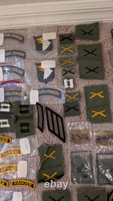 Vintage Us Military Patch Lot 205 Army Ranger Special Forces Nice Old New Varied