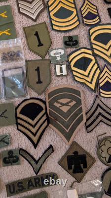 Vintage Us Military Patch Lot 205 Army Ranger Special Forces Nice Old New Varied