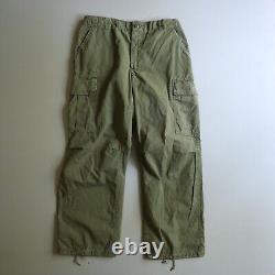 Vintage VIETNAM ERA US Military TROPICAL JUNGLE RIP STOP OG-107 PANTS Medium 60s