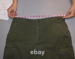 Vintage VIETNAM ERA US Military TROPICAL JUNGLE RIP STOP OG-107 PANTS Medium 60s