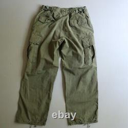 Vintage VIETNAM ERA US Military TROPICAL JUNGLE RIP STOP OG-107 PANTS Medium 60s