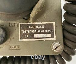 Vintage Vietnam Military Radio Phone US Army Field Telephone Set TA-312/PT + Bag