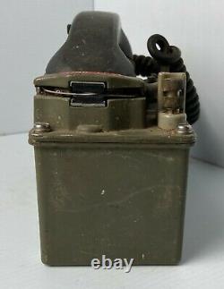 Vintage Vietnam Military Radio Phone US Army Field Telephone Set TA-312/PT + Bag
