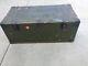 Vintage Wood Foot Locker Military Us Army Trunk Chest Wwii W Tray 1st Lieutenant
