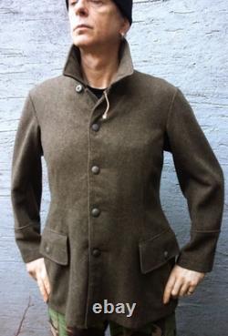 Vintage WW2 era Swedish Army Wool Tunic Jacket Uniform Military 1942 Size 96