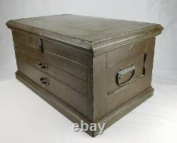 Vintage WWII Military Tool Chest with Drawers US Army Signal Corps Wood Tool Box