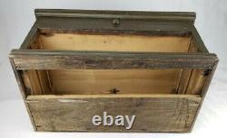 Vintage WWII Military Tool Chest with Drawers US Army Signal Corps Wood Tool Box