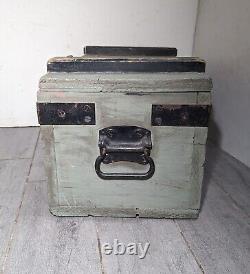 Vintage Wood US Military/Army Ammunition Ammo Box/Crate/Chest with Lid