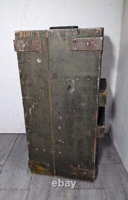 Vintage Wood US Military/Army Ammunition Ammo Box/Crate/Chest with Lid