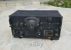 Vintage Wwii Military Us Army Signal Corp Radio Receiver Bc-348-r