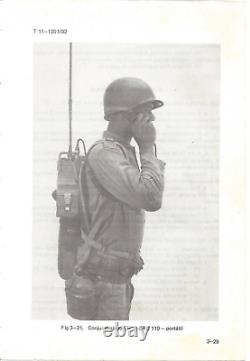 Vintage brazilian army Ry 20 Erc 110 Military Backpack Field Radio VHF-30-75 MHz