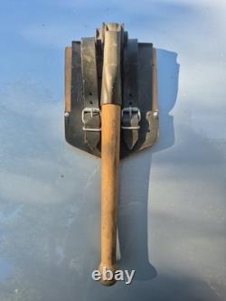 Vntg 1964 Army Military Green Foldable Small Shovel US Nice