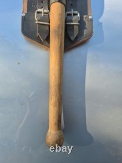 Vntg 1964 Army Military Green Foldable Small Shovel US Nice