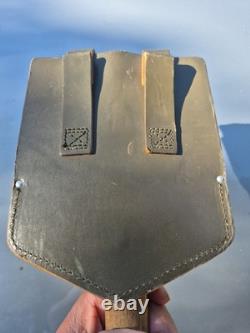 Vntg 1964 Army Military Green Foldable Small Shovel US Nice