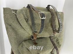 Vtg 1959 Swiss Army Salt Pepper Military Backpack Rucksack Plce