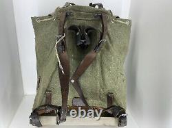 Vtg 1959 Swiss Army Salt Pepper Military Backpack Rucksack Plce