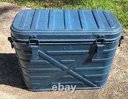 Vtg 1968 Army Military Knapp Monarch Co Food Storage Container Cooler Blue
