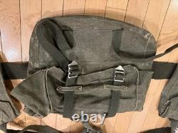 Vtg 1970s Swedish Army Web Gear Set Battle Pack Belt Pouches Canvas Military