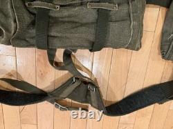 Vtg 1970s Swedish Army Web Gear Set Battle Pack Belt Pouches Canvas Military