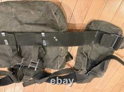 Vtg 1970s Swedish Army Web Gear Set Battle Pack Belt Pouches Canvas Military