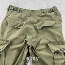 Vtg 60s US Army M65 Field Cargo Pants Men Small Regular OG-107 Green Military