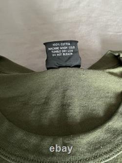 Vtg 90s Rothco Mens XL T-Shirt USA Made USMC Marines Army Green Military Surplus