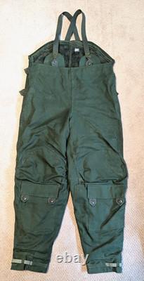 Vtg Bib Overalls Men Swedish Army Military Canvas Sherpa Lined Snow Pant C52 XL Vtg Bib Overalls Men Swedish Army Military Canvas Sherpa Lined Snow Pant C52 XL