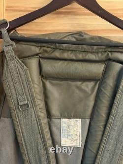 Vtg French Military Backpack Olive Green Canvas Rucksack Field Pack Army Camping