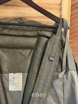 Vtg French Military Backpack Olive Green Canvas Rucksack Field Pack Army Camping