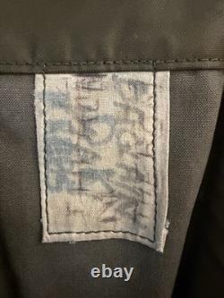 Vtg French Military Backpack Olive Green Canvas Rucksack Field Pack Army Camping