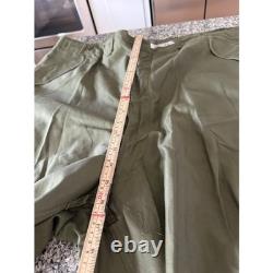 Vtg Fulton M-1951 Field Trousers Military Cargo Pants XL Green 1953 Surplus