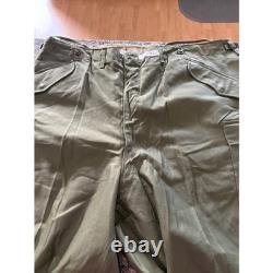 Vtg Fulton M-1951 Field Trousers Military Cargo Pants XL Green 1953 Surplus