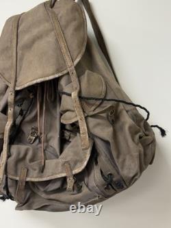 Vtg Late WWII Era Army Bergen Backpack Rucksack Canvas Military Surplus Frame