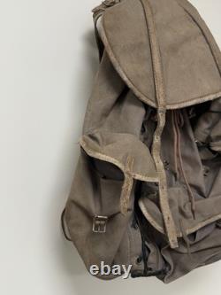 Vtg Late WWII Era Army Bergen Backpack Rucksack Canvas Military Surplus Frame