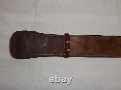 Vtg Leather Belt Soviet Red Army Russian General's Buckle Military Uniform USSR