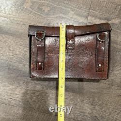 Vtg Leather Swiss Army Medic Bag Authentic Satchel Dispatch War Era