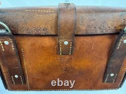 Vtg Leather Swiss Army Medic Bag Authentic Satchel Dispatch War Era