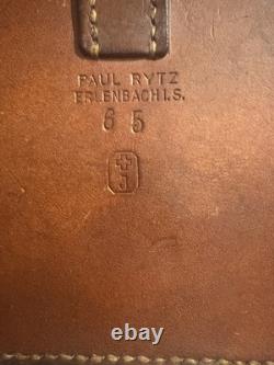 Vtg Leather Swiss Army Medic Bag Authentic Satchel Dispatch War Era