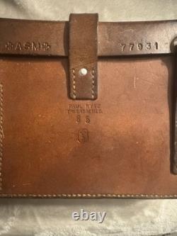 Vtg Leather Swiss Army Medic Bag Authentic Satchel Dispatch War Era
