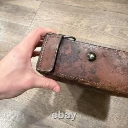 Vtg Leather Swiss Army Medic Bag Authentic Satchel Dispatch War Era