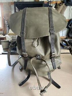 Vtg Military Backpack Rubberized Army Waterproof Rucksack Mtn Survival Bag