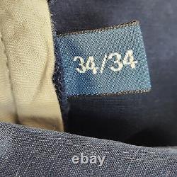 Vtg Polo Ralph Lauren Mens Military Surplus Style Cargo Pants Navy Size 34x34