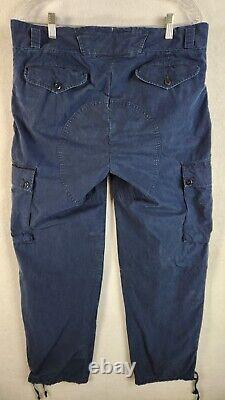 Vtg Polo Ralph Lauren Mens Military Surplus Style Cargo Pants Navy Size 34x34