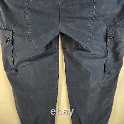 Vtg Polo Ralph Lauren Mens Military Surplus Style Cargo Pants Navy Size 34x34