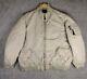 Vtg Ralph Lauren Polo Jeans Co Size 3xl Military Surplus Army Tan Bomber Jacket