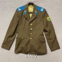Vtg Russian Soviet Union Army USSR Uniform Jacket Military Mens 38 Green Coat