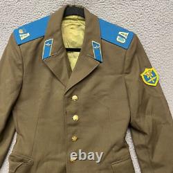 Vtg Russian Soviet Union Army USSR Uniform Jacket Military Mens 38 Green Coat