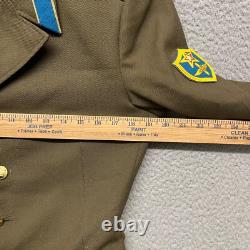 Vtg Russian Soviet Union Army USSR Uniform Jacket Military Mens 38 Green Coat